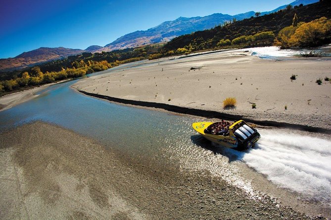 KJet Queenstown Jet Boat Ride on the Kawarau and Shotover Rivers - A fast start from Queenstown’s Main Town Pier