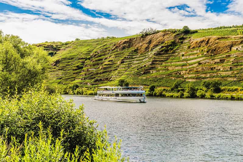 Koblenz: Panoramic Cruise on Moselle River to Winningen - Leaving Koblenz at Deutsches Eck