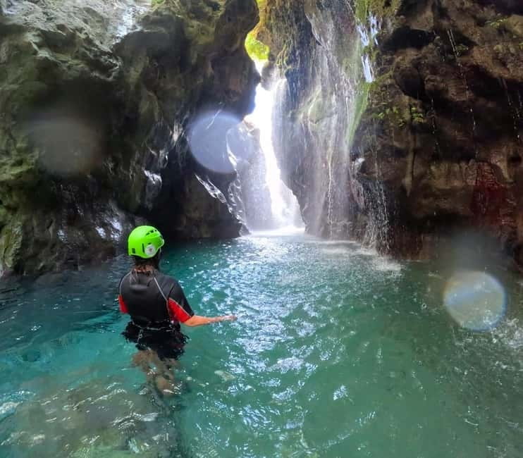 Kourtaliotiko Gorge: Guided River Adventure Trek with Lunch - The Cold Swim to the Waterfall