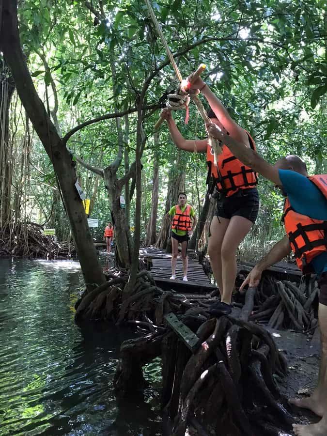 Krabi: Amazon Klong Srakaew Kayaking With Lunch - Swimming and relaxing beside the canal