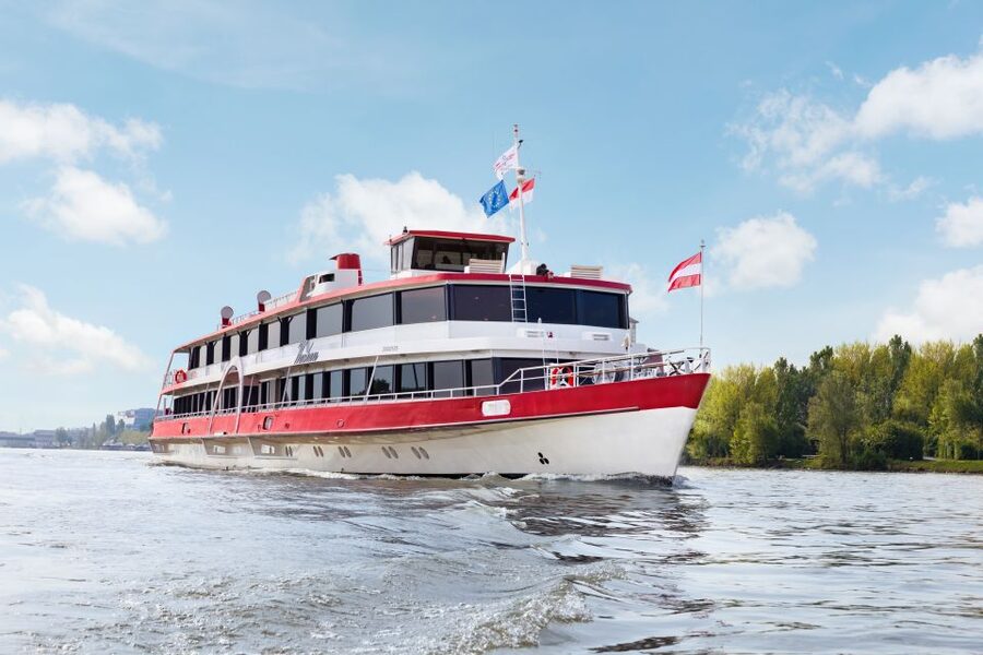 Krems: Wachau Valley River Cruise with 3-Course Meal - Melk Abbey from the river