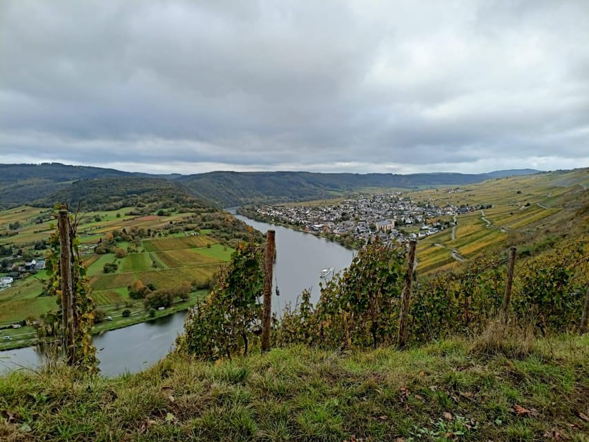 Kröv, Mosel: Covered wagon ride through the vineyards with wine tasting - Setting out from Kröv’s gray hall and red structure