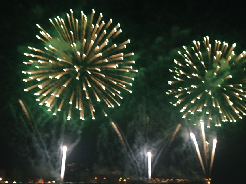 Lisbon: New Year’s Eve Fireworks Tagus River Sailing Cruise - São Jorge Castle and Alfama after dark