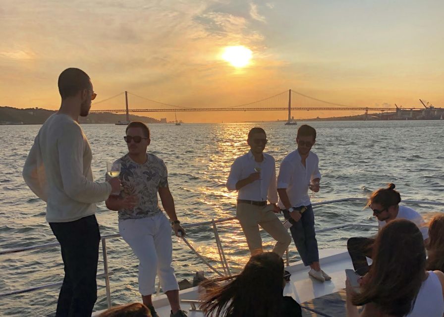 Lisbon: Private Tagus River Sunset Cruise on a Luxury Boat - Alfama and Cristo Rei across the water