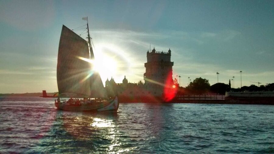 Lisbon: Tagus River Sunset Cruise in a Traditional Vessel - Sunset, music, and the wine service