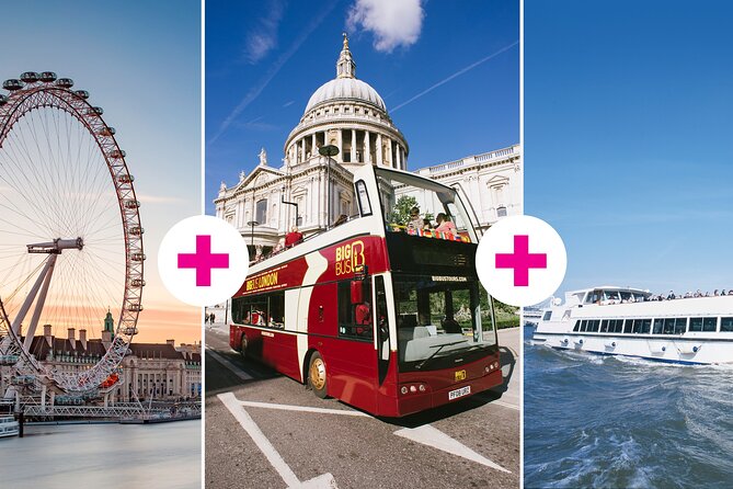 London Eye Ticket, Big Bus Hop-on Hop-Off Tour & River Cruise - Use the Thames cruise as a moving sightseeing route