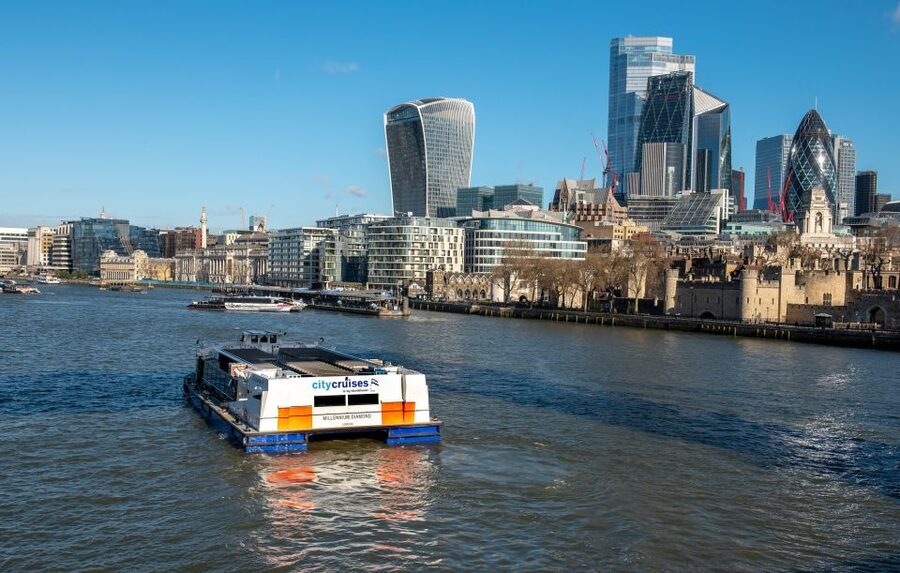 London River Thames Lunch Cruise - The two-course meal, with tea and coffee