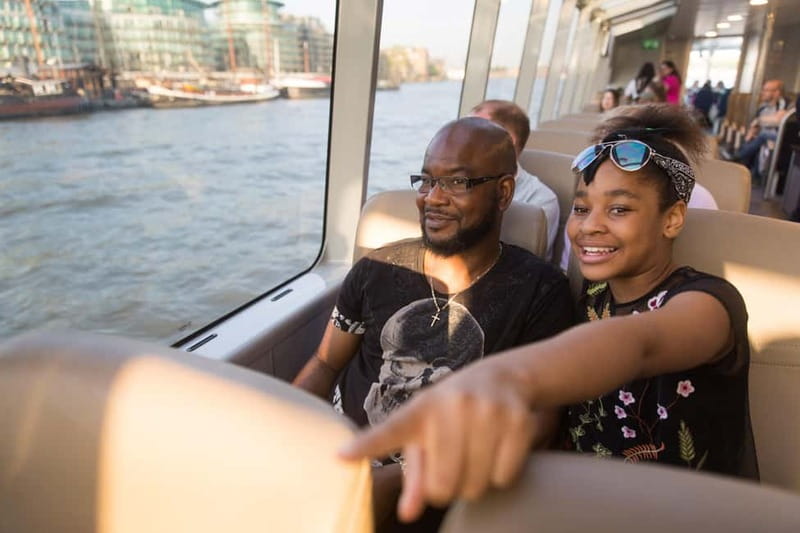 London: Uber Boat by Thames Clippers Return River Ticket - Indoor cabins or the covered deck