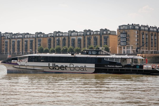 London: Uber Boat - Single Journey River Thames Cruise - Southbank Centre, Shakespeare’s Globe, and Millennium Bridge