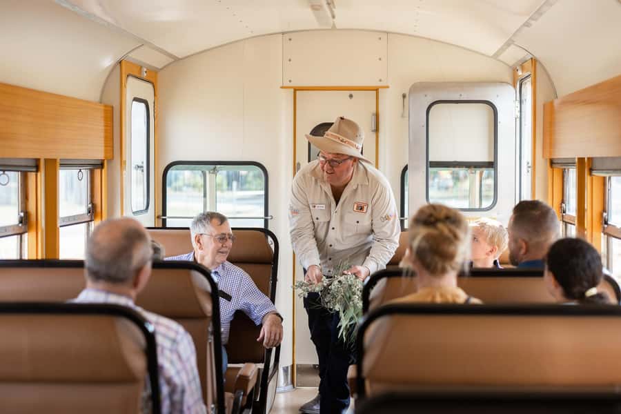 Longreach: Great Darr River Rail Run Outback Rail Adventure - The first secret stop and the Mulga Walk