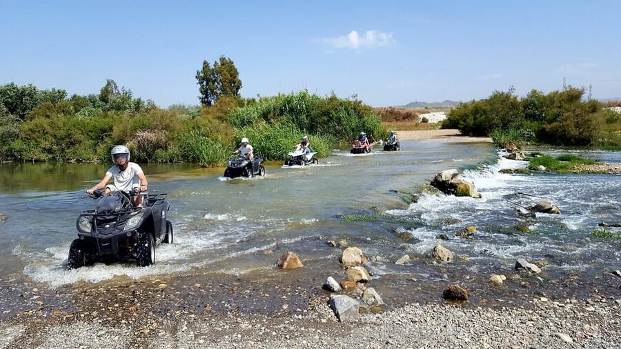 Malaga: Land and River Guided Quad Tour 1-Hour (2-Persons) - Málaga Airport provides the strangest viewpoint