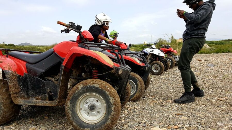 Málaga: Off-Road 2-Seater Quad Tour through Land and River - Photos, water, and the practical side of the ride