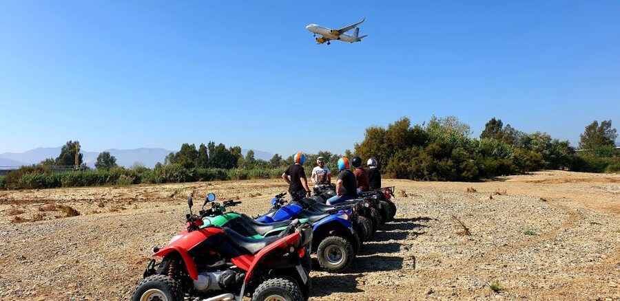 Málaga: Off-Road 2-Seater Quad Tour through Land and River - Planes overhead make this route different