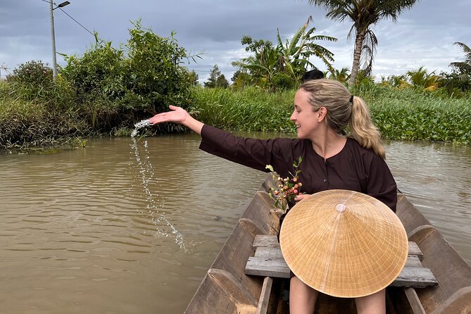 Mekong Day Trip Explore Village Bicycle CookingClass Group 12 Pax - Vinh Trang Pagoda and the move toward the river