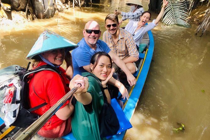 Mekong Delta Nature Cano-Kayak-Cycling & Fishing Private Day Trip - Cycling beside rice fields and visiting Xom Trau Pagoda