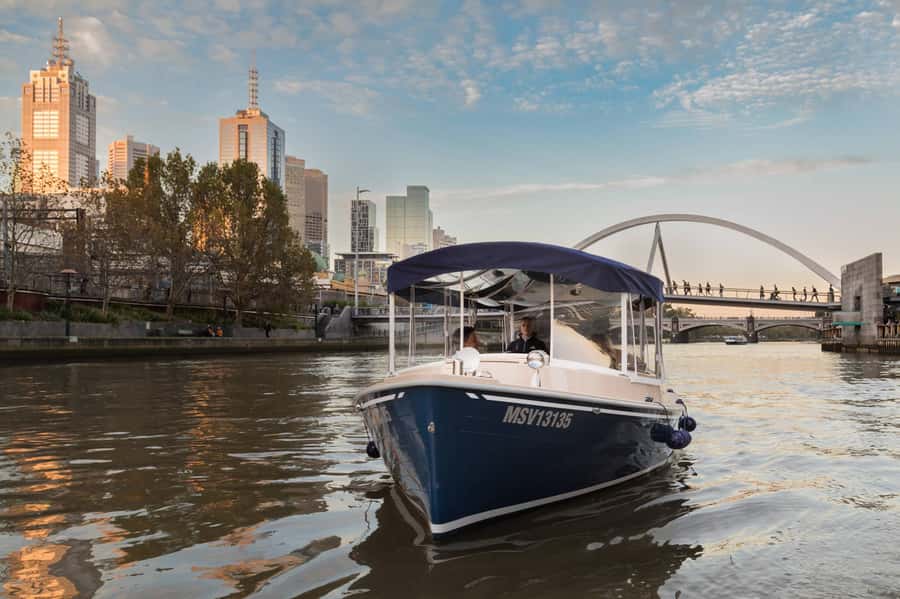 Melbourne: Private Yarra River Cruise w/ Cheese & Wine - Meeting your skipper at Docklands