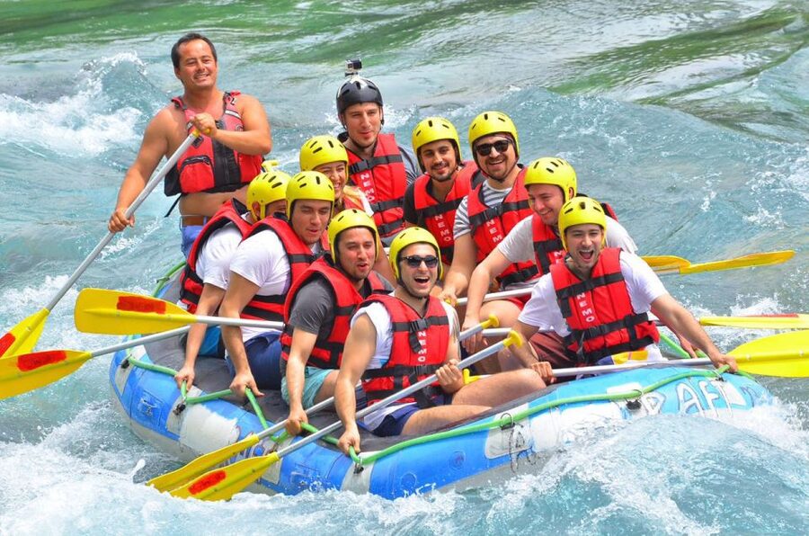 Mix Combo Adventure Tour: Zipline, River Rafting, Canyoning - Canyoning through cold mountain water