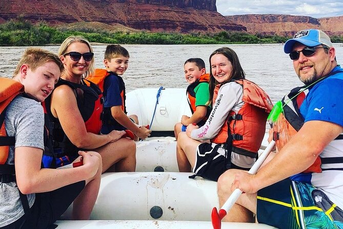 Moab Afternoon Half Day Rafting Trip - Colorado River - Fisher Towers from the water