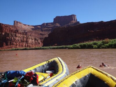 Calm Water Cruise in Inflatable Boat on Colorado River