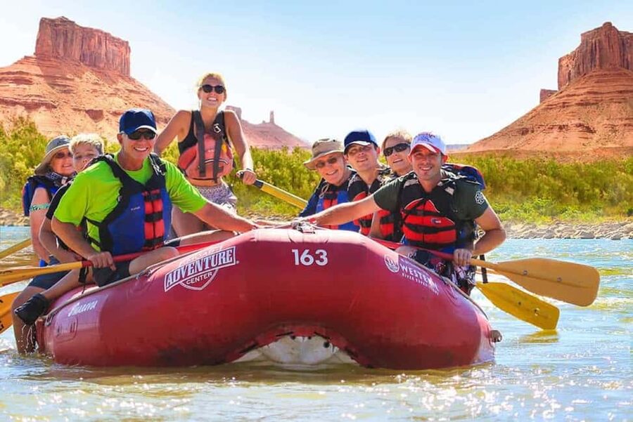 Moab: Colorado River Mid-Day Rafting with BBQ Lunch - Whites Rapid and the narrower canyon