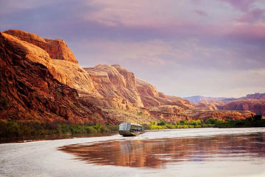 Moab: Colorado River Sunset Boat Tour with Optional Dinner - Petroglyphs, a granary, and the human story