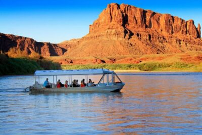 Colorado River Sunset Boat Tour with Optional Dinner