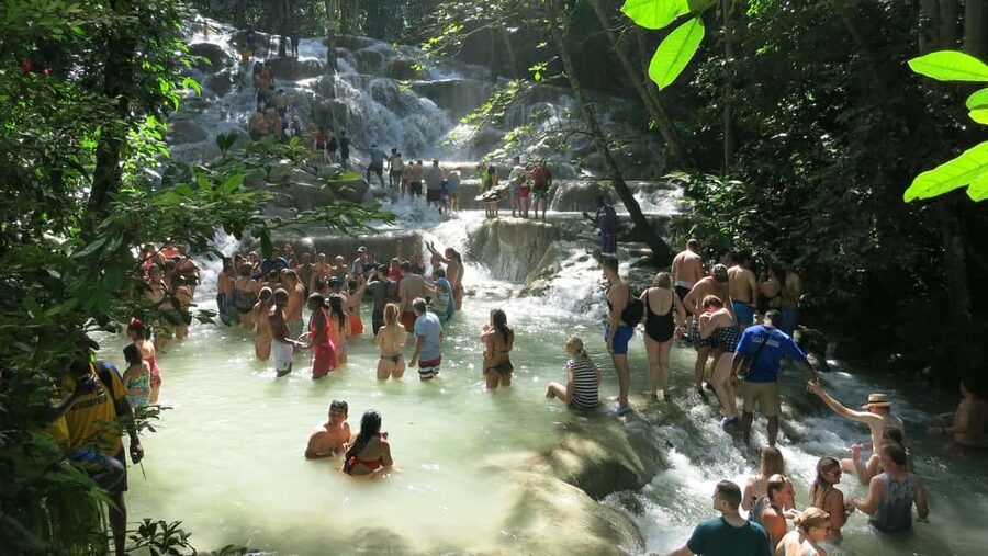 Montego Bay: Dunn's River Falls & Lunch at Bamboo Beach Club - A guided climb, not a casual waterfall walk