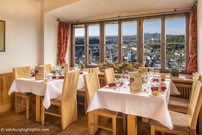 Mozart Concert and Dinner or VIP Dinner at Fortress Salzburg with River Cruise - A Salzburg evening built around Mozart and mountain views
