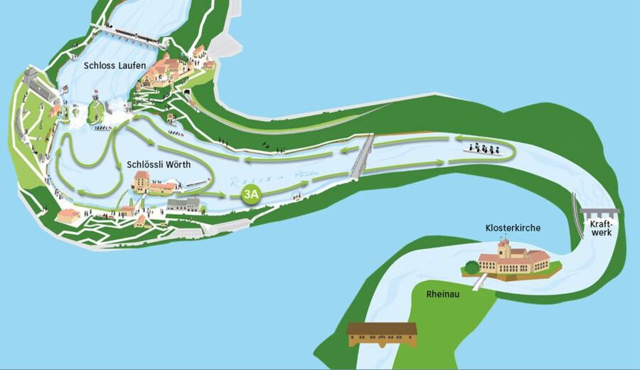Neuhausen am Rheinfall: Rhine Falls Boat Tour - Getting there from Schloss Laufen
