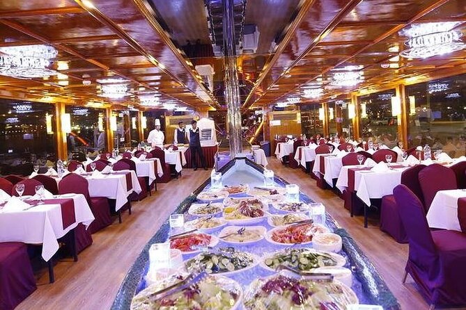 Nile River Dinner Cruise on a Yacht with Open Buffet - The cruise itself: a slow look at Cairo after dark