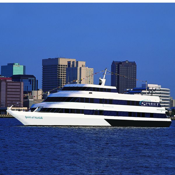 Norfolk: City Cruises Elizabeth River Buffet Lunch Cruise - The Elizabeth River route and Norfolk skyline