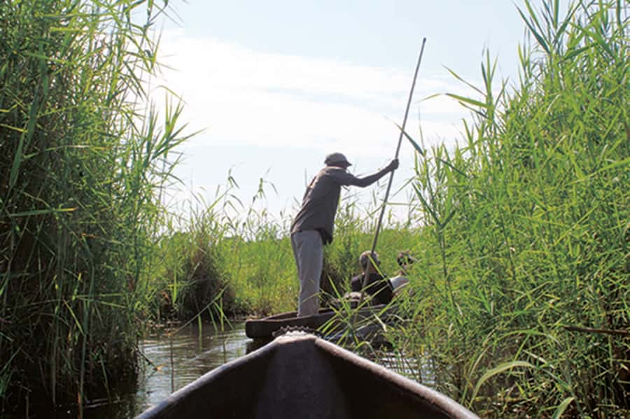 Okavango Delta: Mokoro Day Tour - Meeting your poler at Boro Mokoro Station
