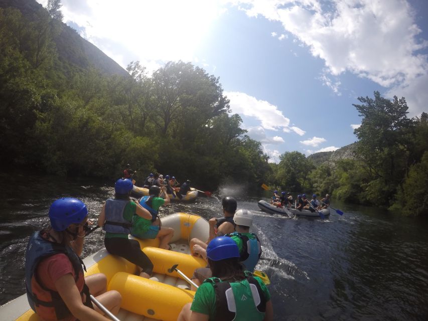 Omiš/Split: Cetina River Rafting Adventure & Cliff Jumping - Three breaks with different ways to enjoy the river