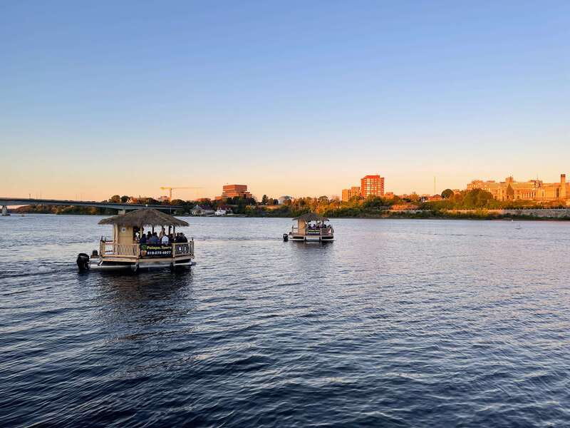Ottawa: Floating Tiki Bar Cruise on the Ottawa River - Drinks, Snacks, and the Cashless Bar