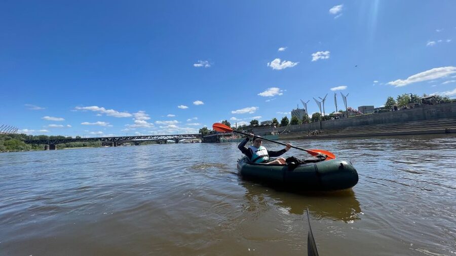 Packrafting kayaking guided tour Vistula river Warsaw Poland - What the $36 price includes