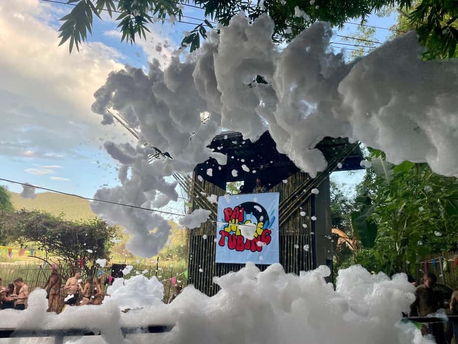 Pai: Jungle Tubing River Excursion with DJs & Foam Party - What is included for $14?