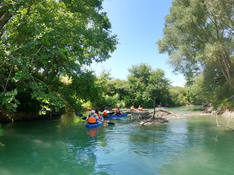 Parga: Acheron River Kayaking Adventure 5.5 km - From Parga pickup to the riverbank