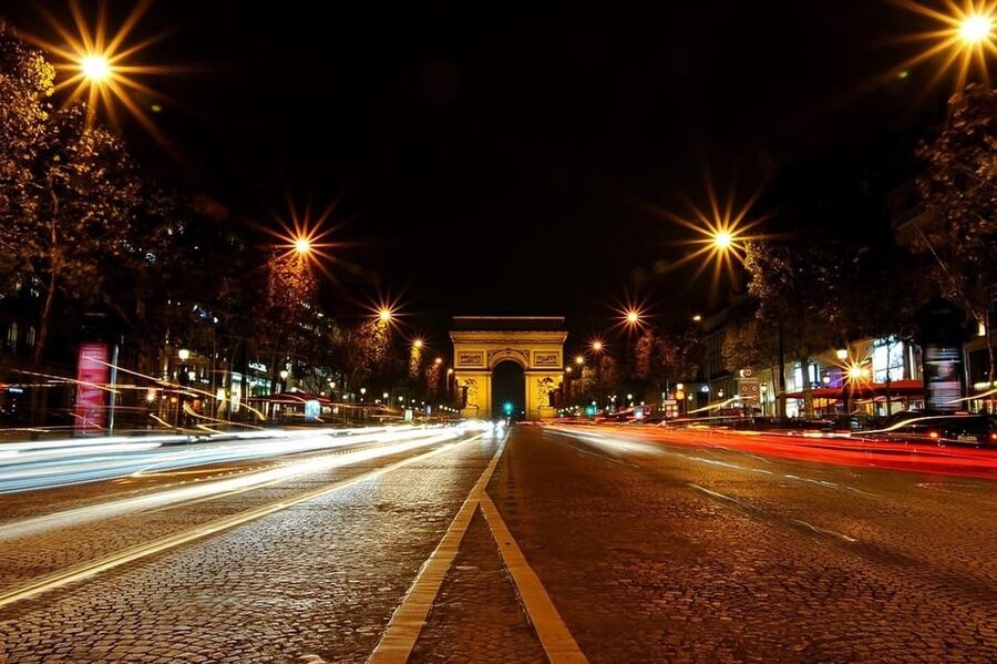 Paris by Night Tour and cruise on the Seine River (optional) - Grand Palais and Pont Alexandre III are the visual high points