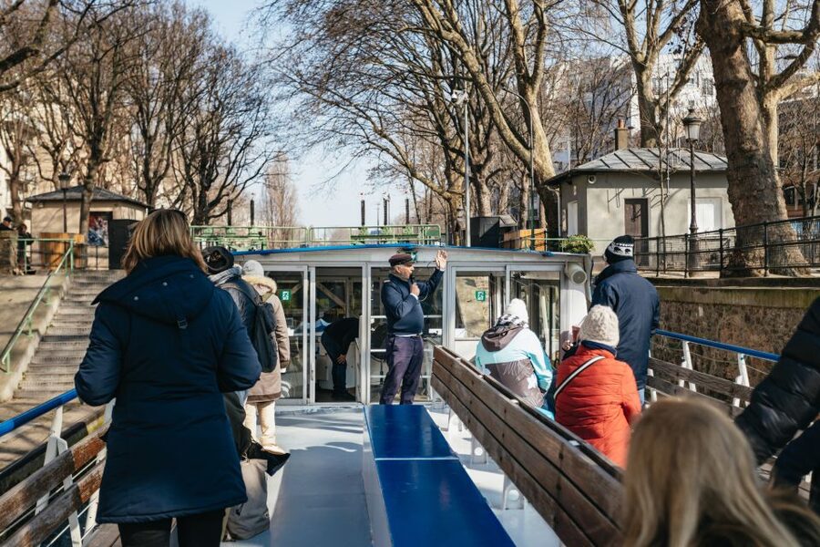 Paris: Cruise on the Saint-Martin Canal and Seine River - The underground canal and its shafts of light