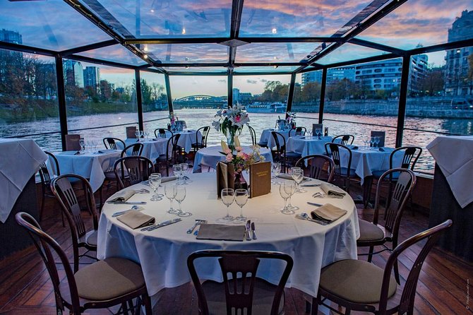 Paris Seine River Dinner Cruise with Champagne and Window Seating - The Seine Sights, One by One