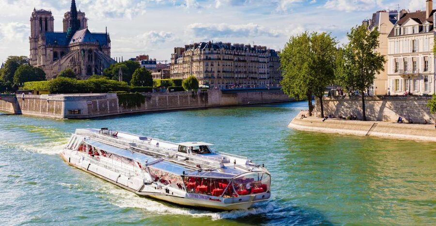Paris: Sightseeing Cruise on the Seine with 3-Course Lunch - The Eiffel Tower from the water