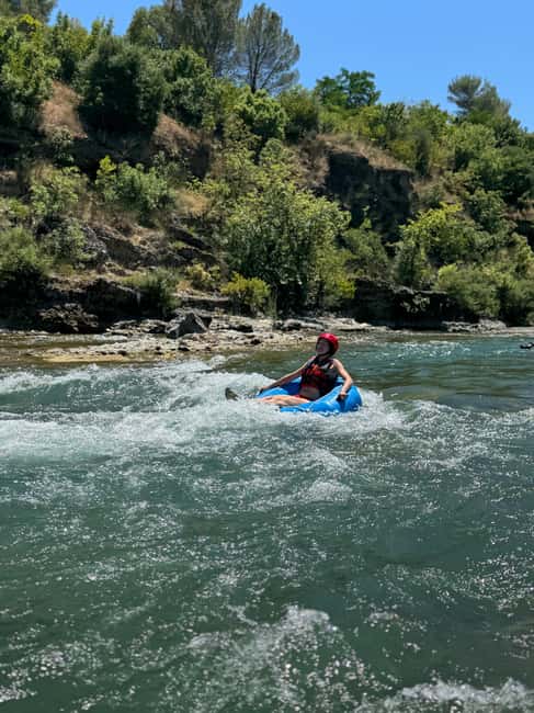 Permet: River Tubing/Rafting at Vjosa National Park - The mid-route riverbank stop is more than a photo break