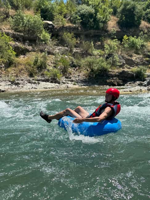 Permet: River Tubing/Rafting at Vjosa National Park - The final float gives the river a quieter finish