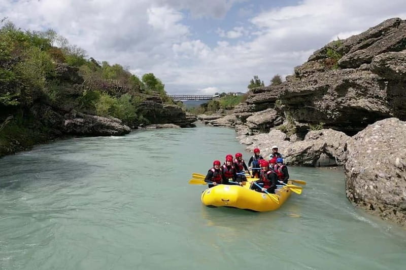 Permet: Vjosa River National Park Guided Rafting Tour - Starting at the base camp