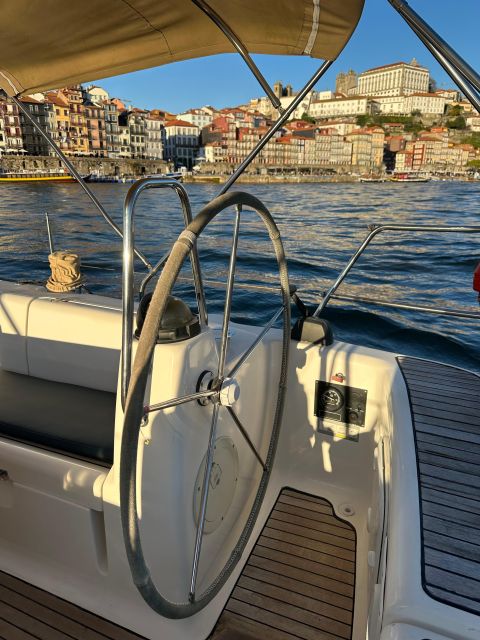 Porto: Douro river Boat tour with wine tasting (small group) - Heading upriver toward Ribeira and Gaia