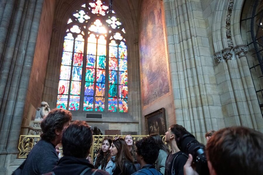 Prague Castle Interiors, Bus Tour and Vltava River Cruise - The 30-minute ride from Na Příkopě to the castle