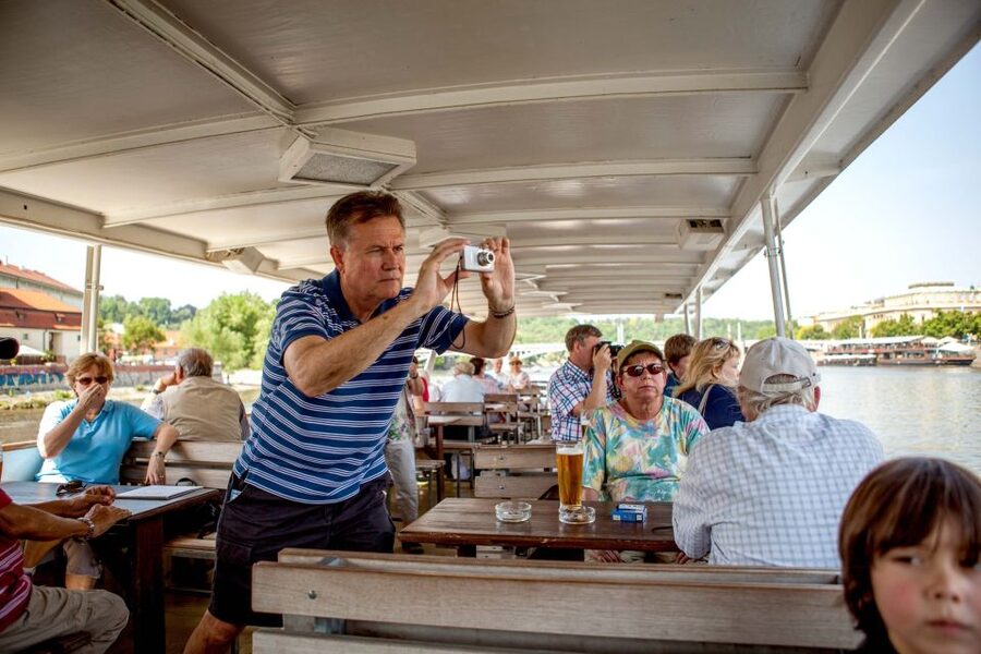 Prague Cruise: 1-Hour on the River Vltava - A quiet hour with refreshments available