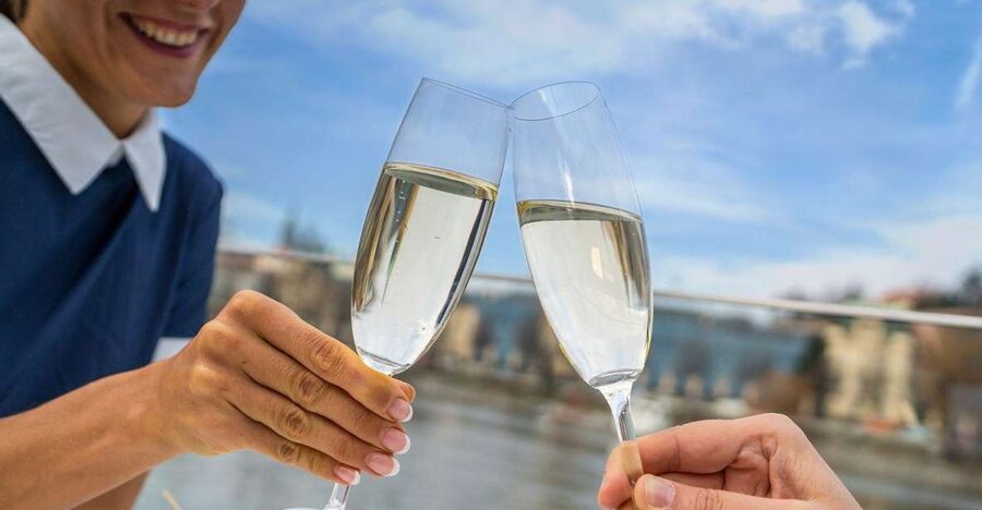Prague: Evening Vltava River Eco Cruise with Prosecco - Prosecco, snacks, and the value of $28
