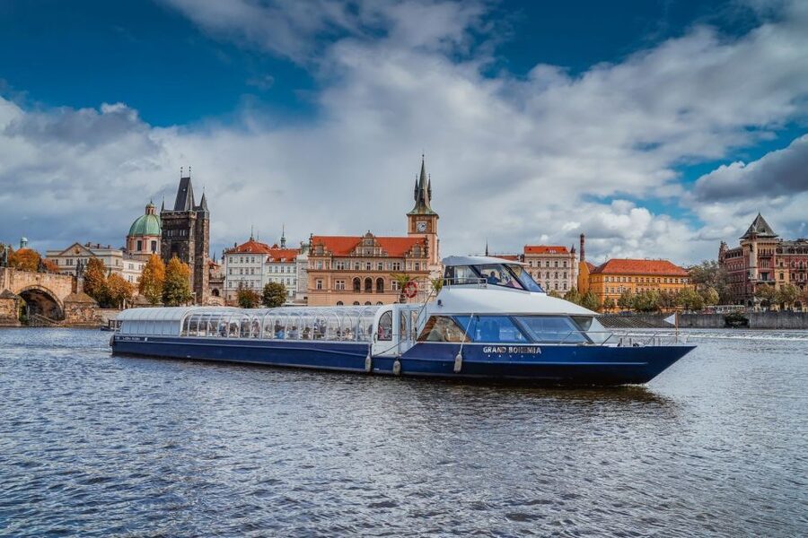 Prague: Evening Vltava River Eco Cruise with Prosecco - Pier 4 and the first look at Prague from the water