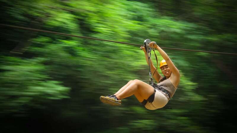 Puerto Vallarta: Canopy River Zip Line Tour with Mule Ride - Flying over Canopy River Park